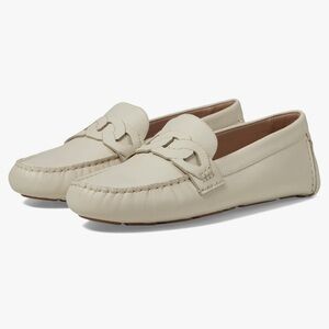 Nib ivory Cole Haan driving loafer, size 7